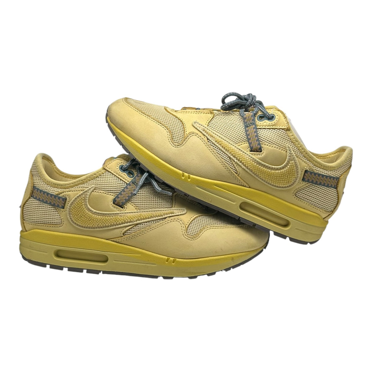 PREOWNED NIKE AIR MAX 1 x TRAVIS SCOTT CACTUS JACK SATURN GOLD