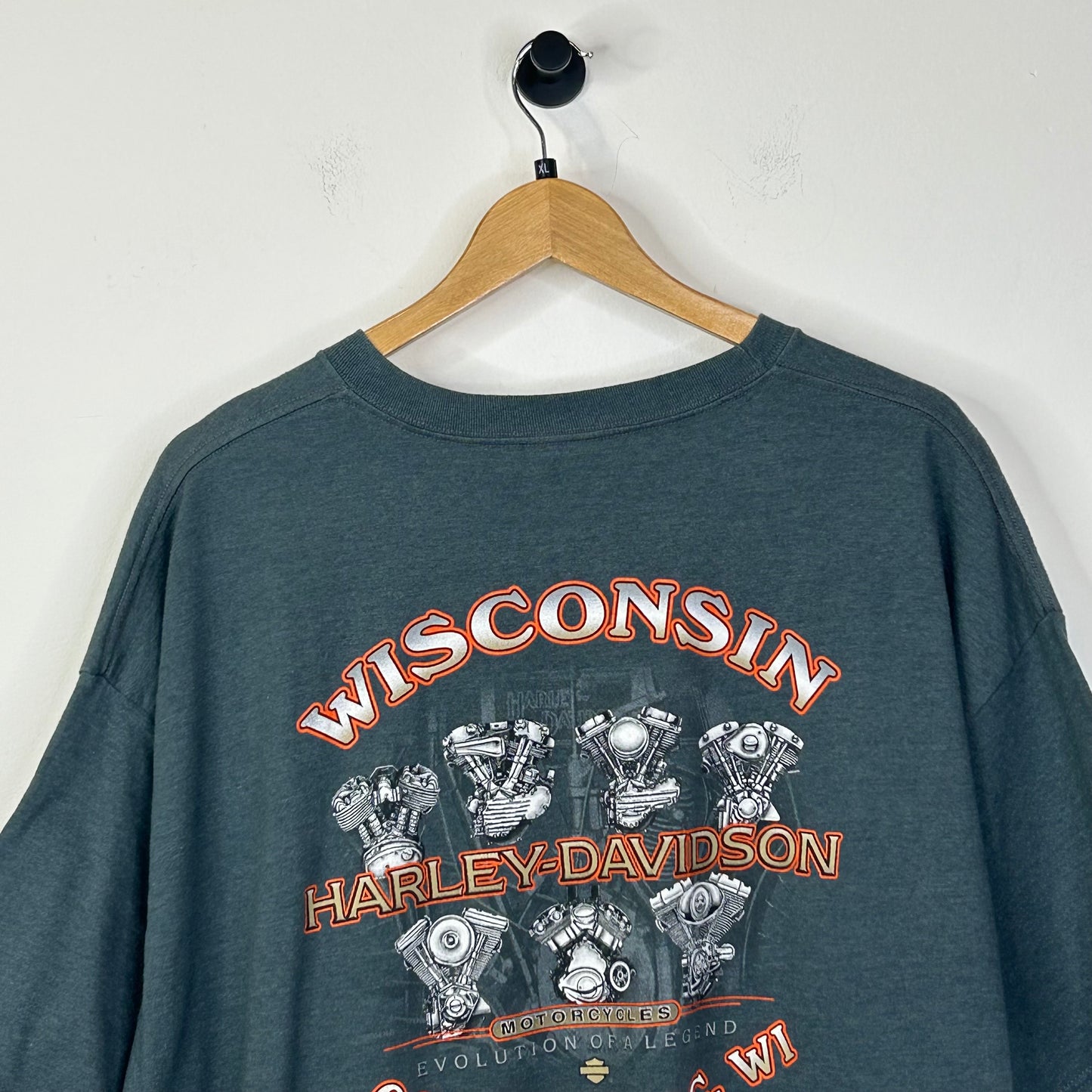 HARLEY DAVIDSON 105TH FLAME SCRIPED TEE