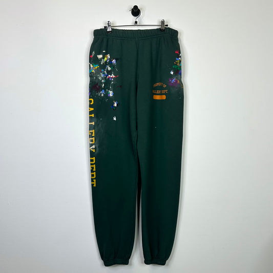 GALLERY DEPT. WORKSHOP PAINTED SWEATPANTS GREEN