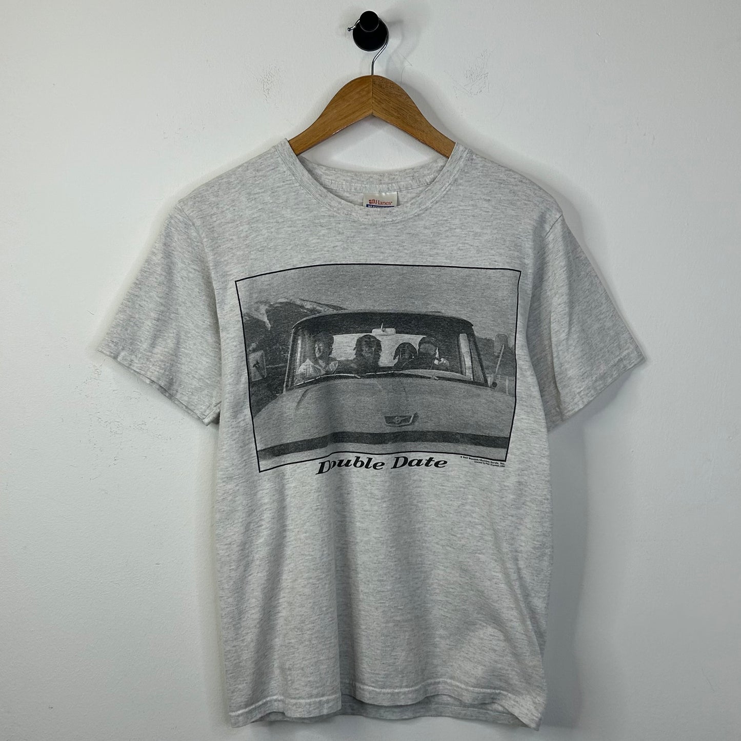 DOUBLE DATE GREY CAR TEE