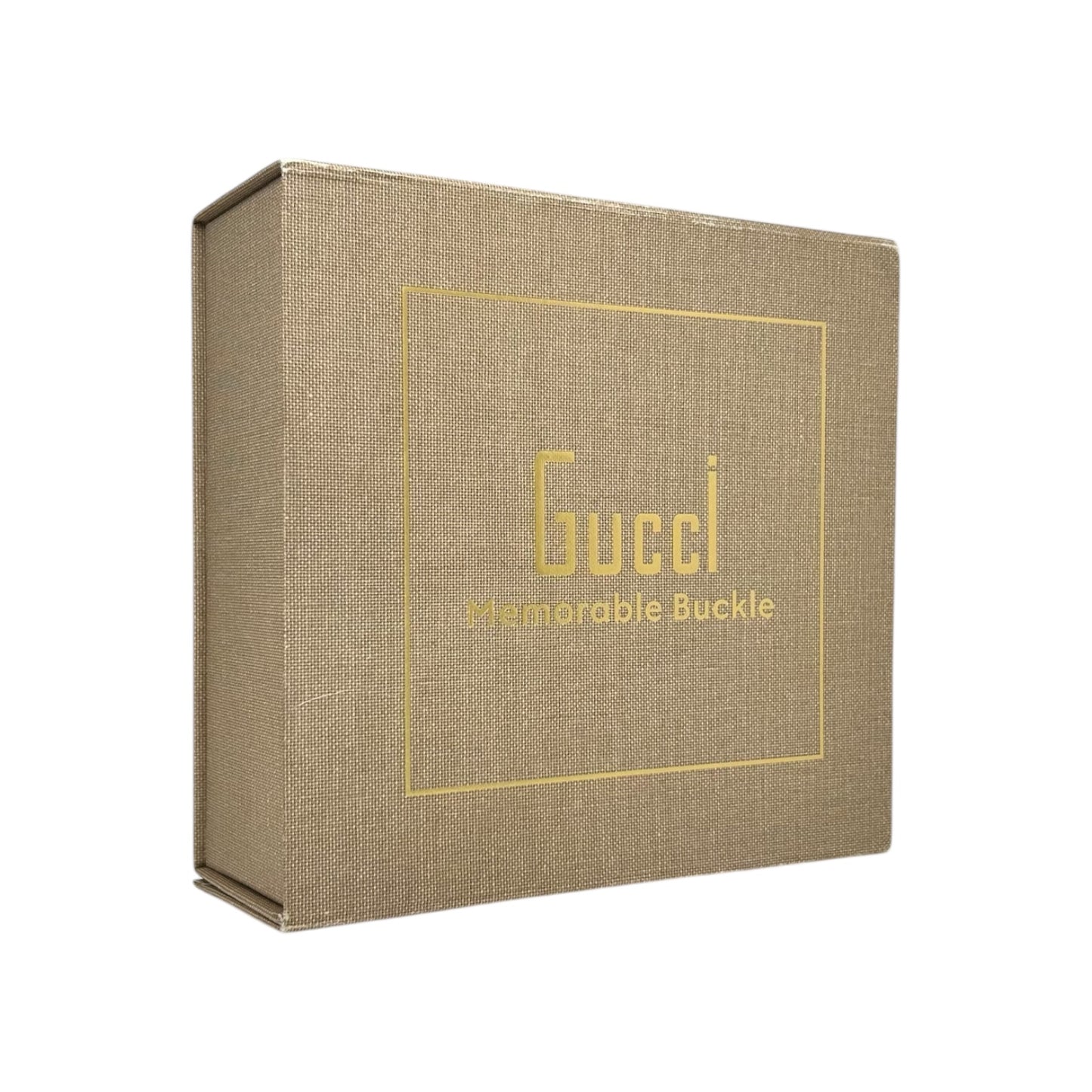 GUCCI TAN GOLDEN GG BUCKLE BELT