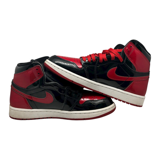 PREOWNED JORDAN 1 HIGH PATENT BRED SIZE 8.5