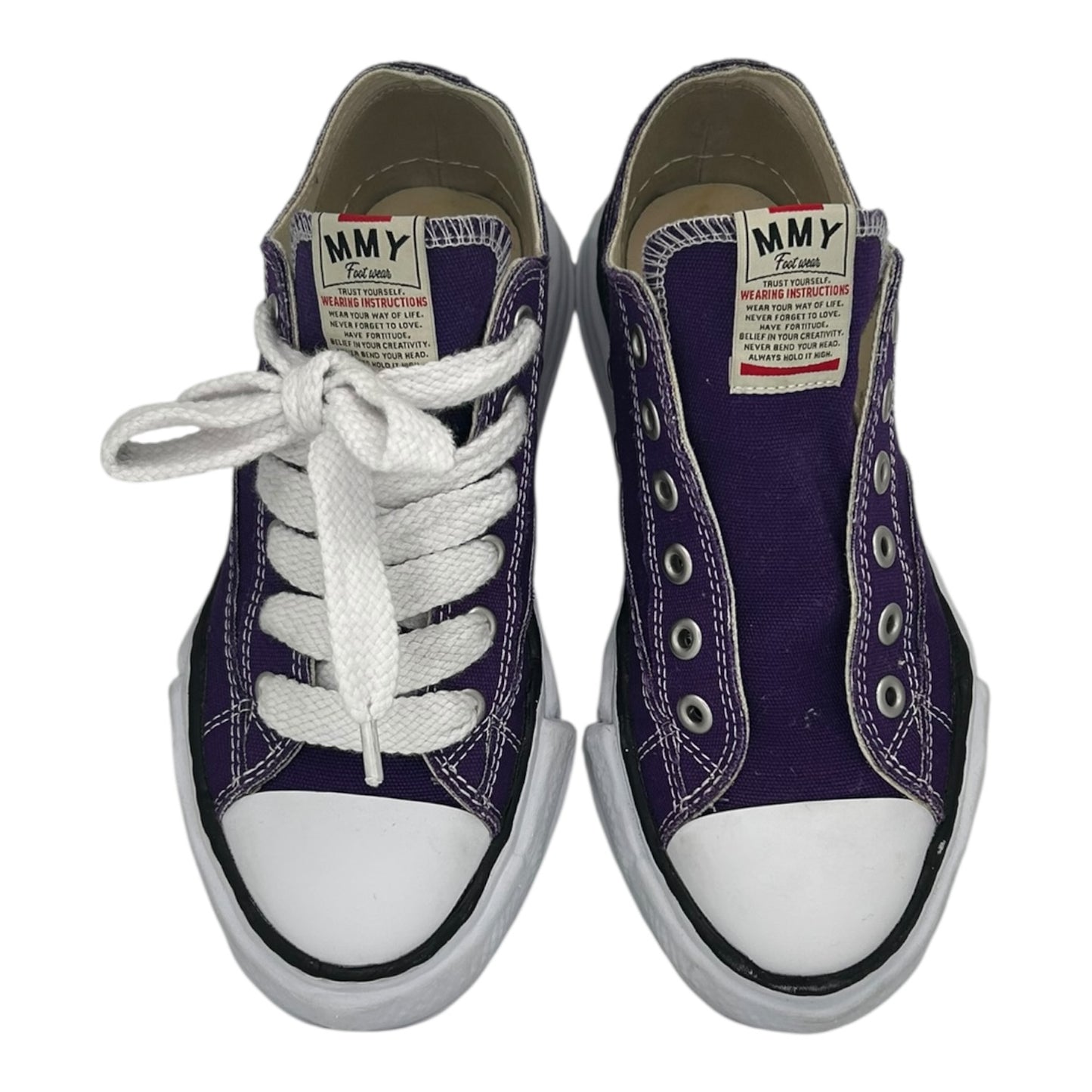 PREOWNED MAISON MIHARA YASUHIRO PURPLE CANVAS