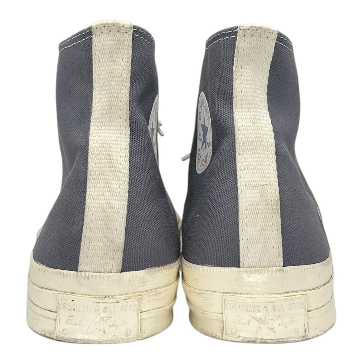 PREOWNED CONVERSE CHUCK TAYLOR CDG PLAY GREY