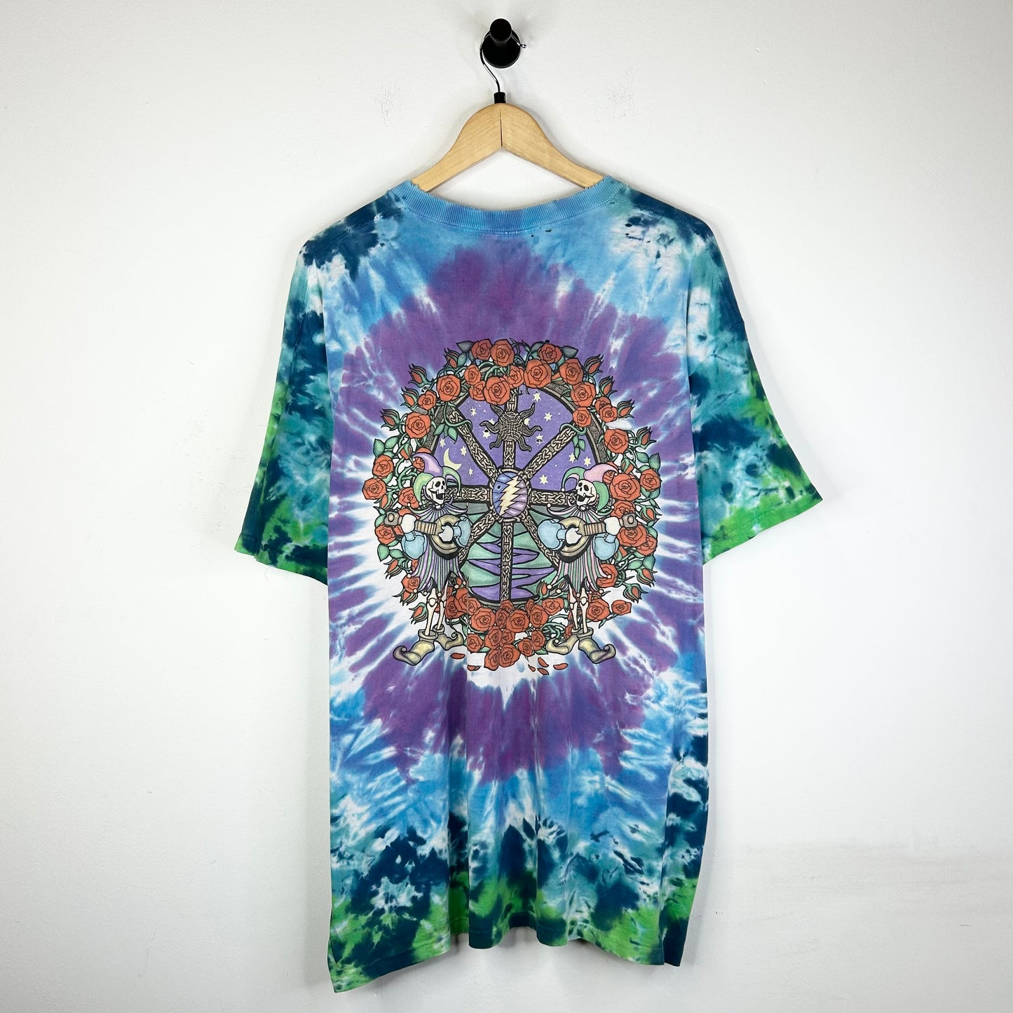 NECK DISTRESS FLORAL GRATEFUL DEAD T-SHIRT