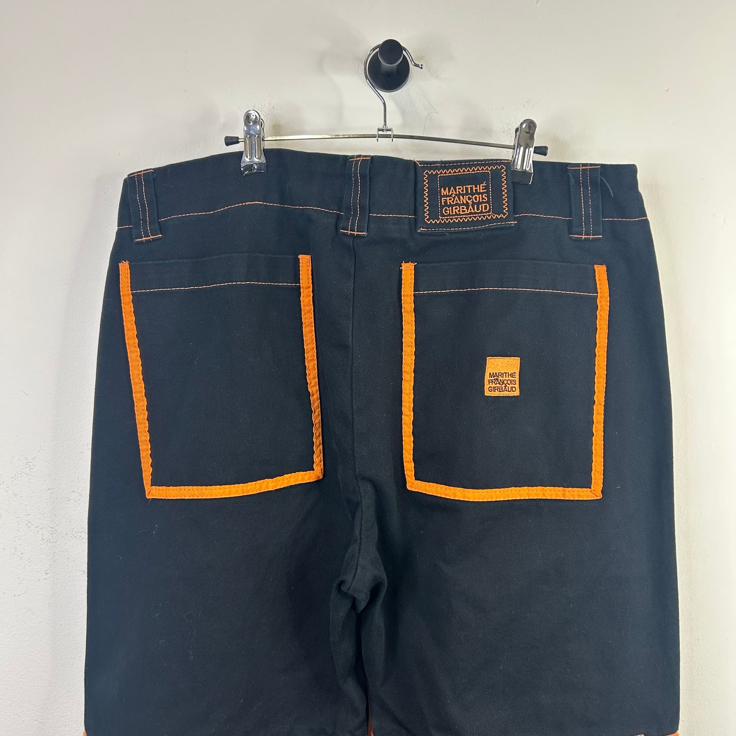 GIRBAUD BLACK ORANGE STRAP CUSIVE DENIM