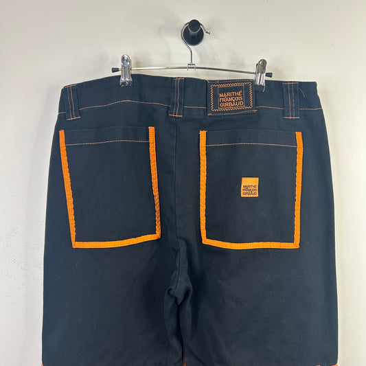GIRBAUD BLACK ORANGE STRAP CUSIVE DENIM