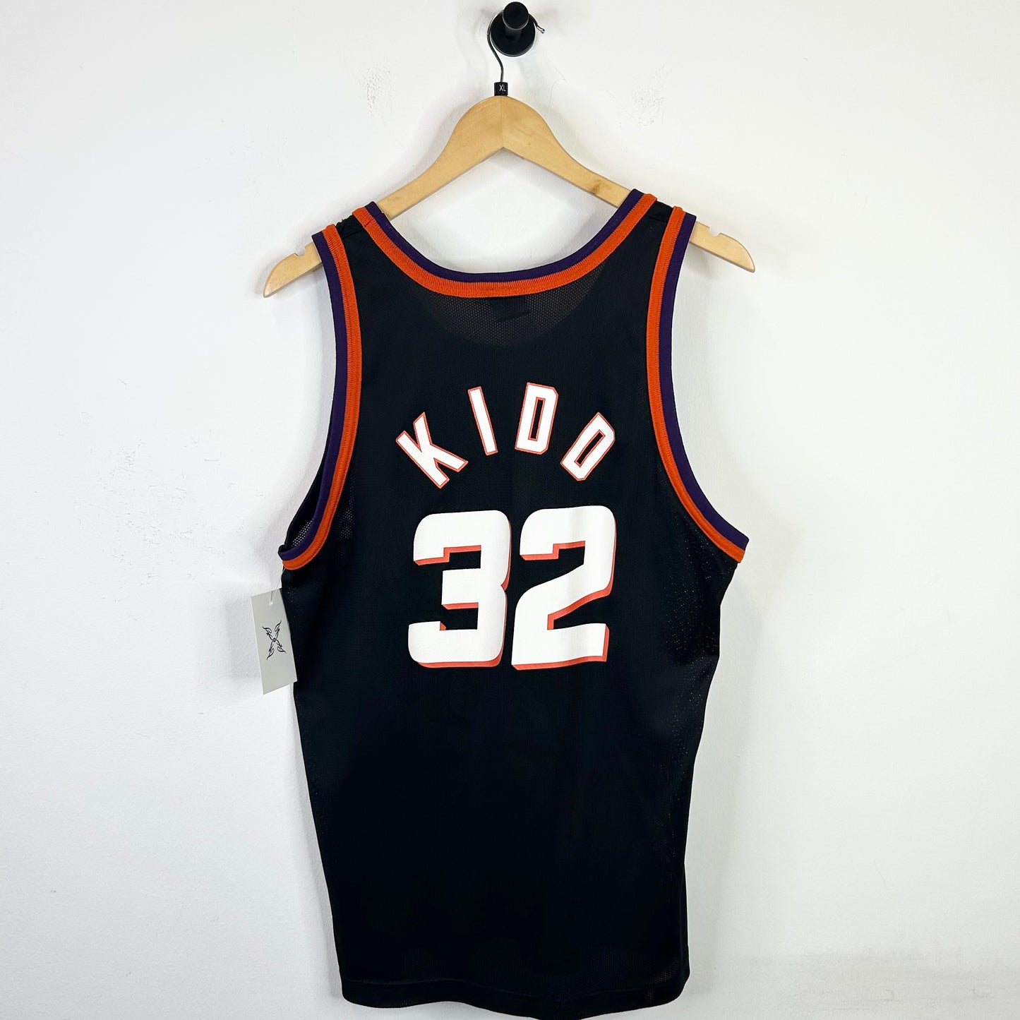 VINTAGE JASON KIDD PHOENIX SUNS BLACK CHAMPION NBA JERSEY SZ M