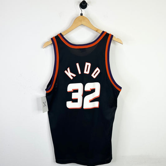 VINTAGE JASON KIDD PHOENIX SUNS BLACK CHAMPION NBA JERSEY SZ M