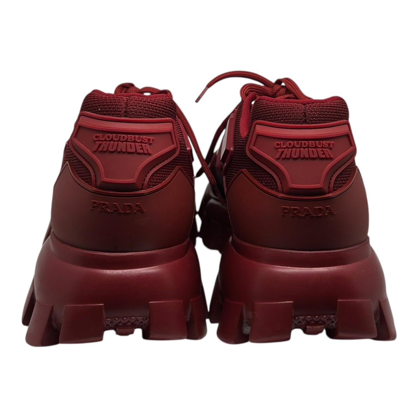 PREOWNED RED PRADA CLOUDBURST THUNDERS