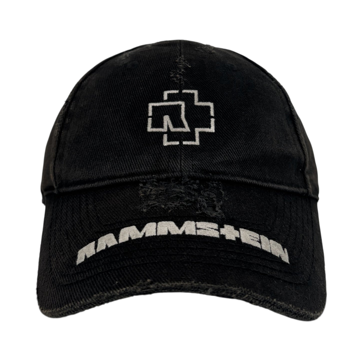 BALENCIAGA RAMMSTEIN DISTRESSED CAP