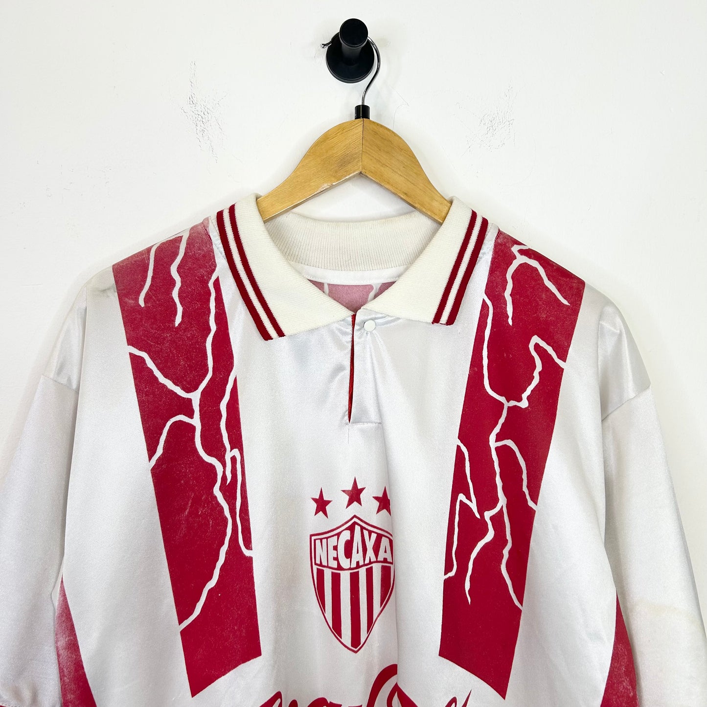 NECAXA SOCCER JERSEY RED AND WHITE