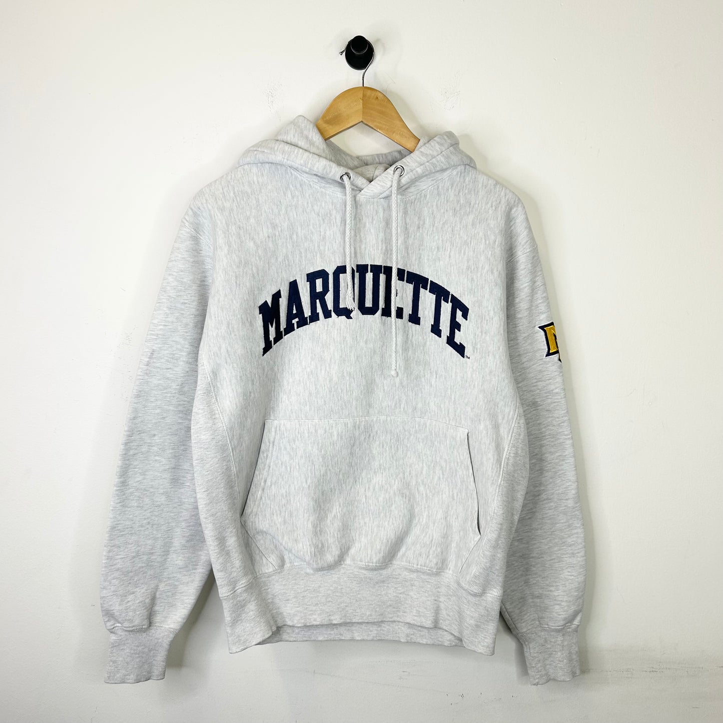 MARQUETTE GREY WEAVE HOODIE