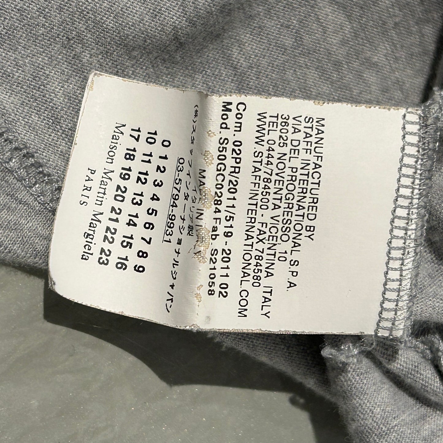 MAISON MARGIELA 10 LOGO GREY T