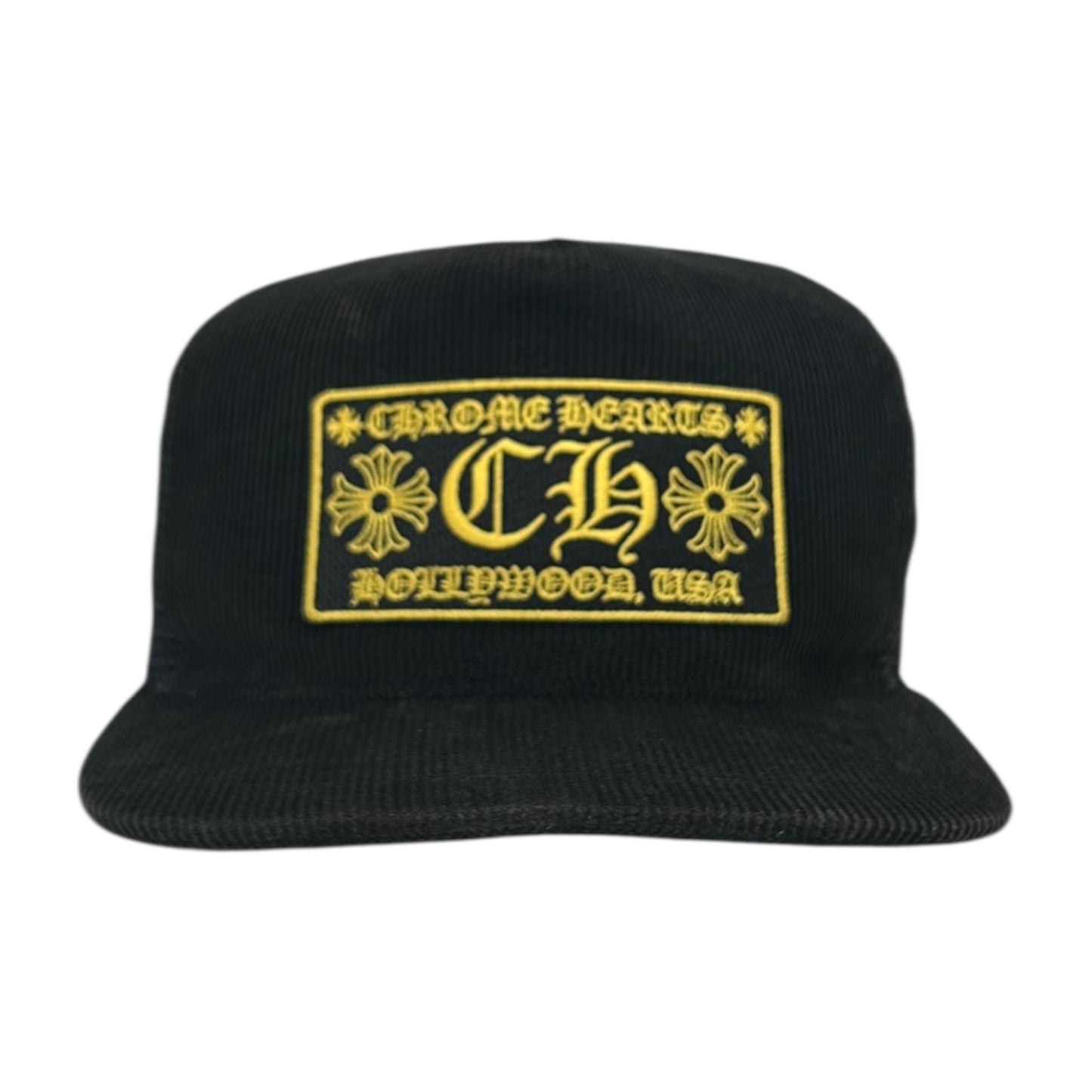 CHROME HEARTS CORDUROY HOLLYWOOD TRUCKER HAT