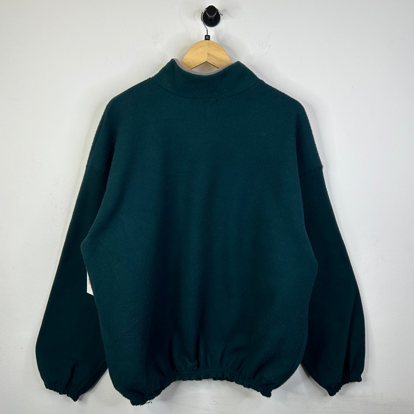 NIKE GREEN FLEECE QUARTER ZIP CHEST LOGO