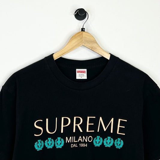 SUPREME MILANO DAL 1994 BLACK TEE