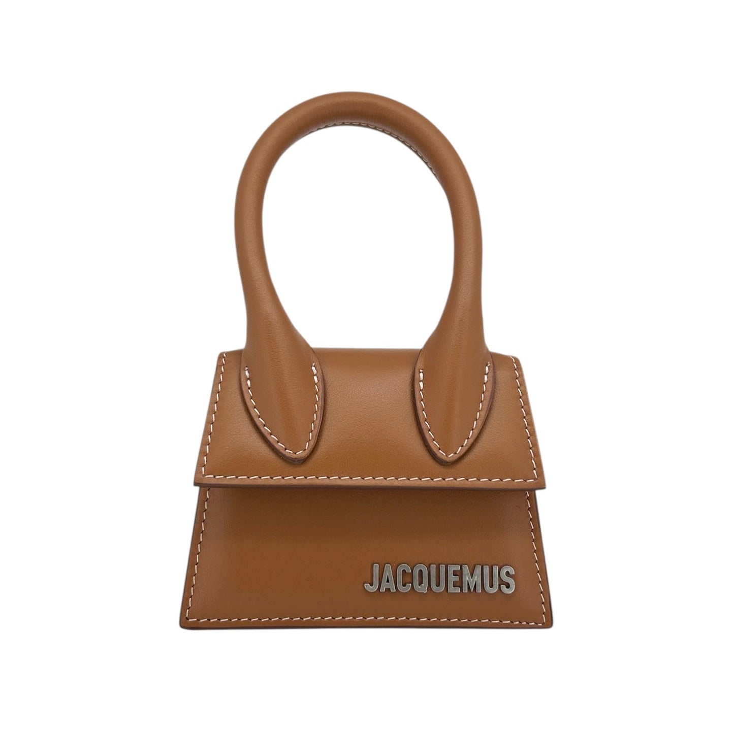 JACQUEMUS LE CHIQUITO MINI BAG BROWN LEATHER