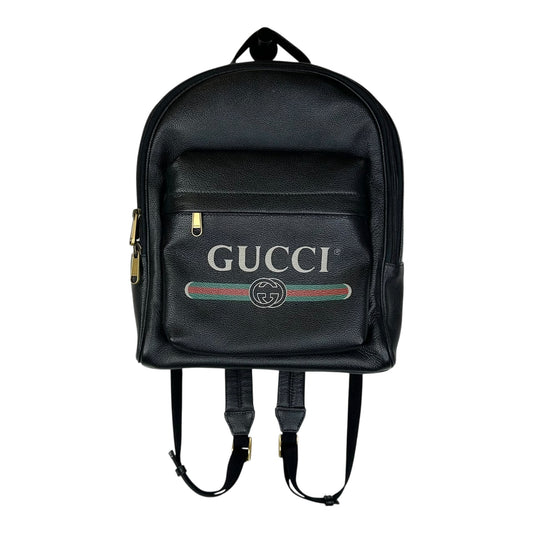 GUCCI CALFSKIN LOGO DAY BACKPACK