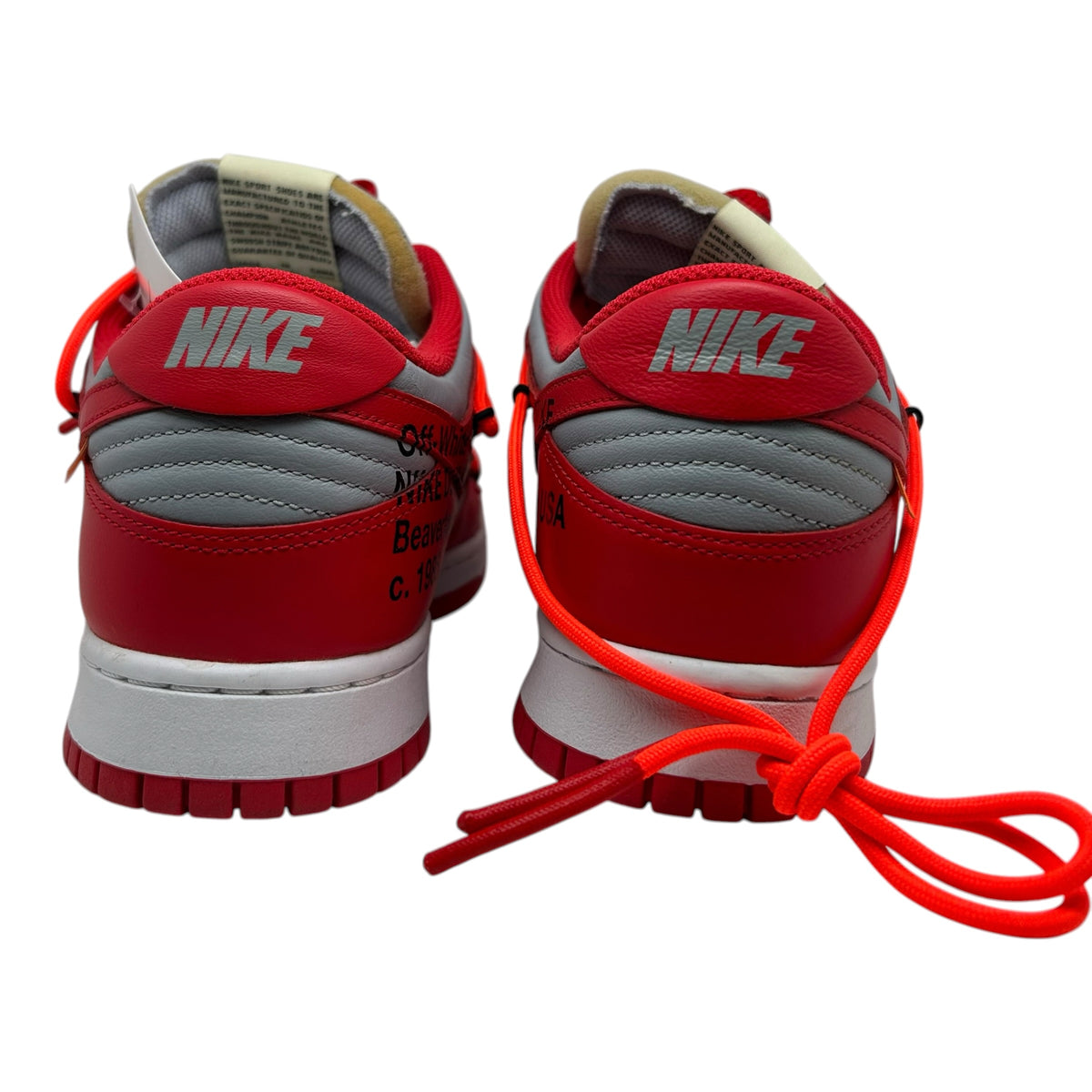 PREOWNED NIKE DUNK LOW x OFF-WHITE UNIVERSITY RED