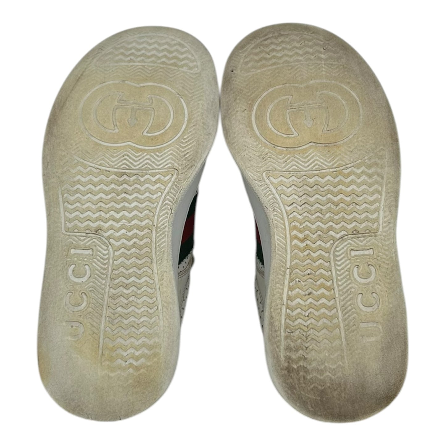 PREOWNED GUCCI CHUNKY GG WEB SNEAKERS