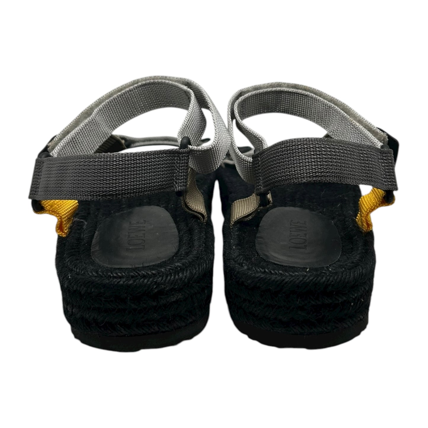 LOEWE BLACK STRAP SANDALS