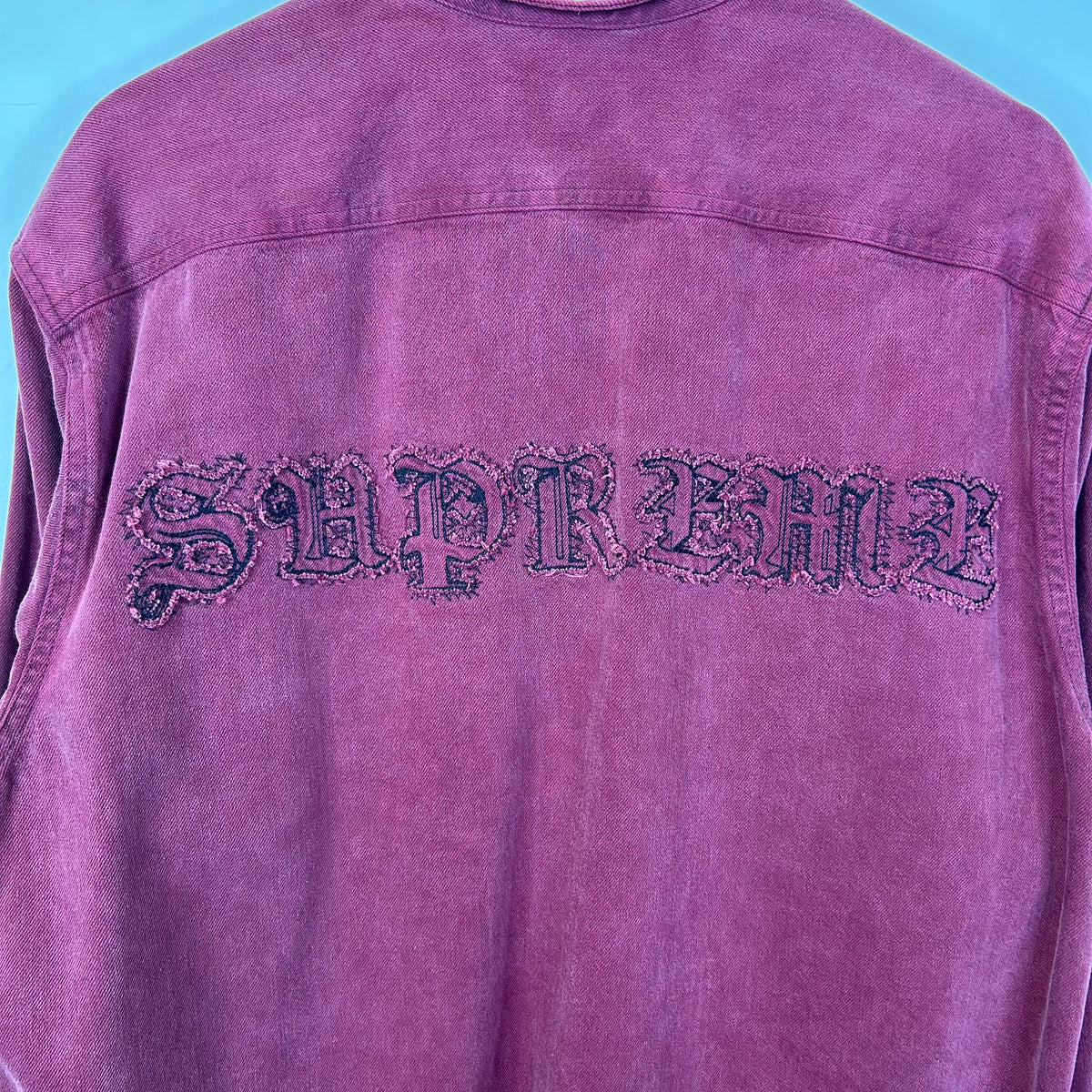 SUPREME DENIM SHIRT RED