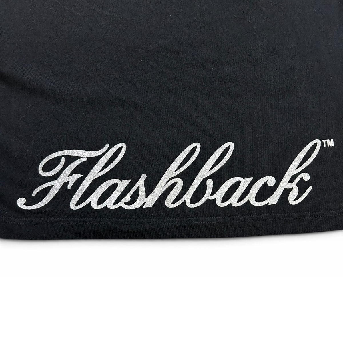 FLASHBACK DOUBLE LOGO T-SHIRT - BLACK/METALIC