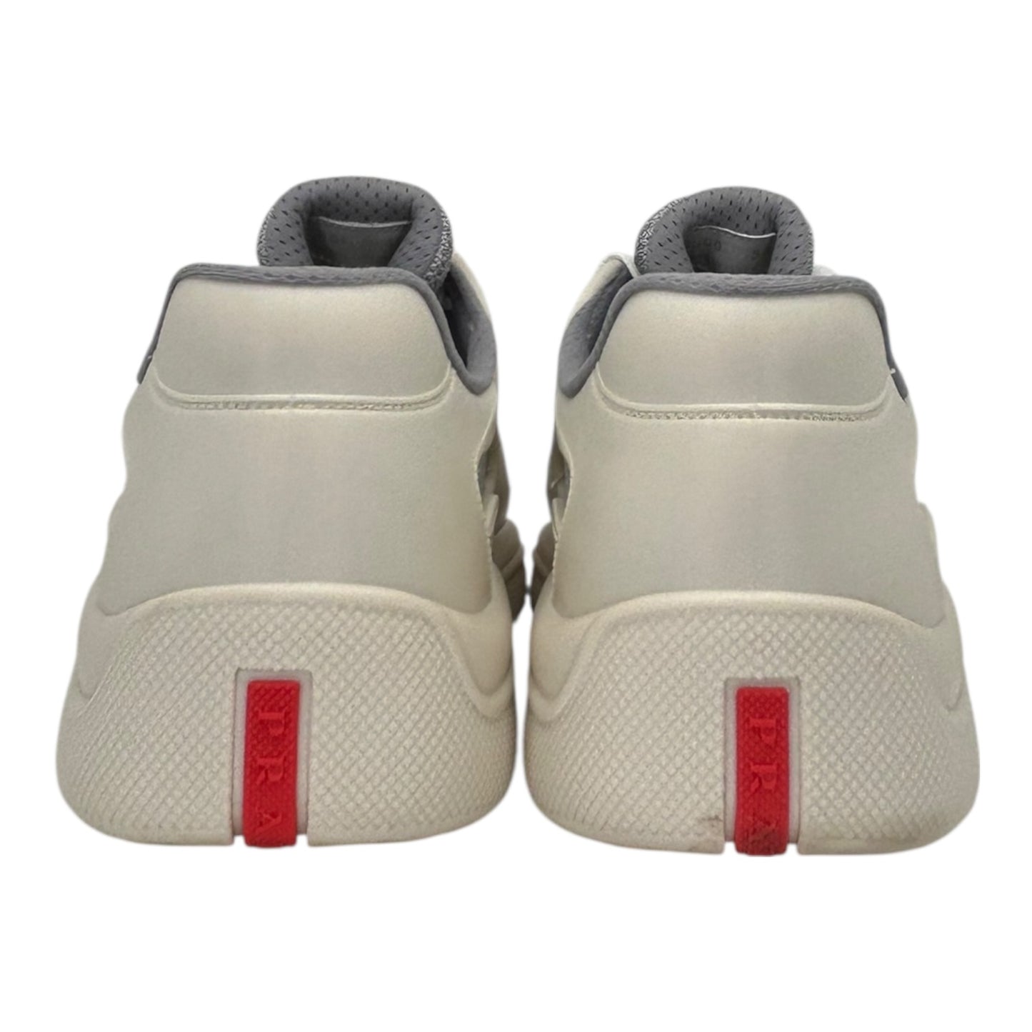 PREOWNED PRADA AMERICAN CUP WHITE RUBBER