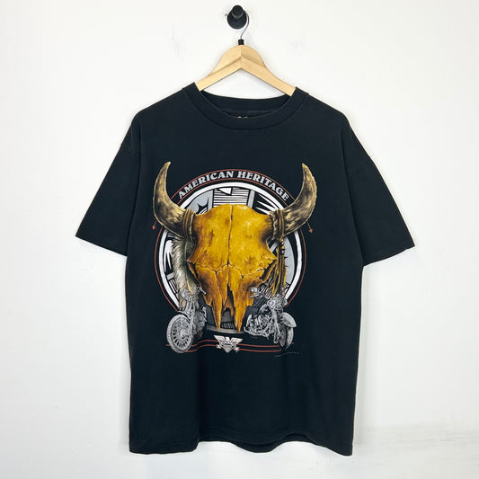 BISON SKULL 3D EMBLEM TEE