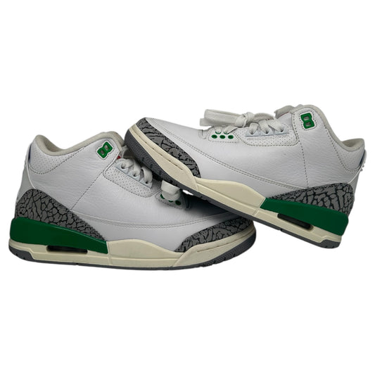 PREOWNED JORDAN 3 LUCKY GREEN SIZE 5Y