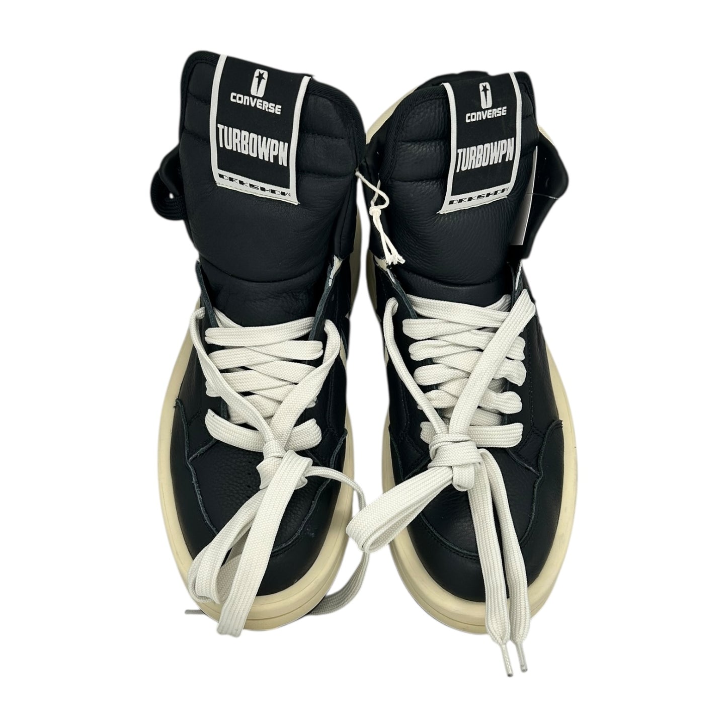 PREOWEND CONVERSE X DRKSHDW TURBOWPN MID SNEAKERS BLACK/WHITE
