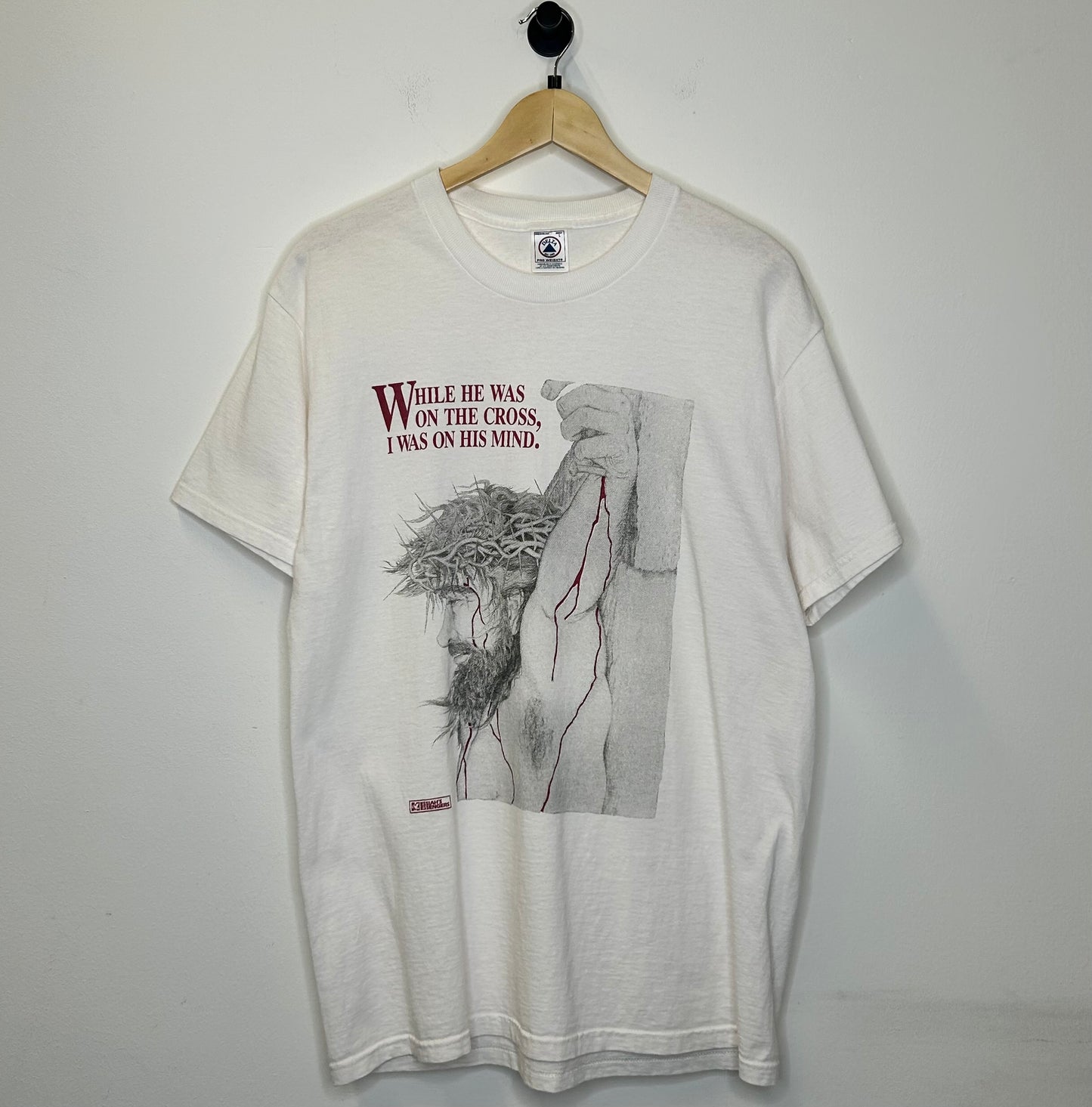 WHILE HE WAS ON THE CROSS, I WAS ON HIS MIND TEE