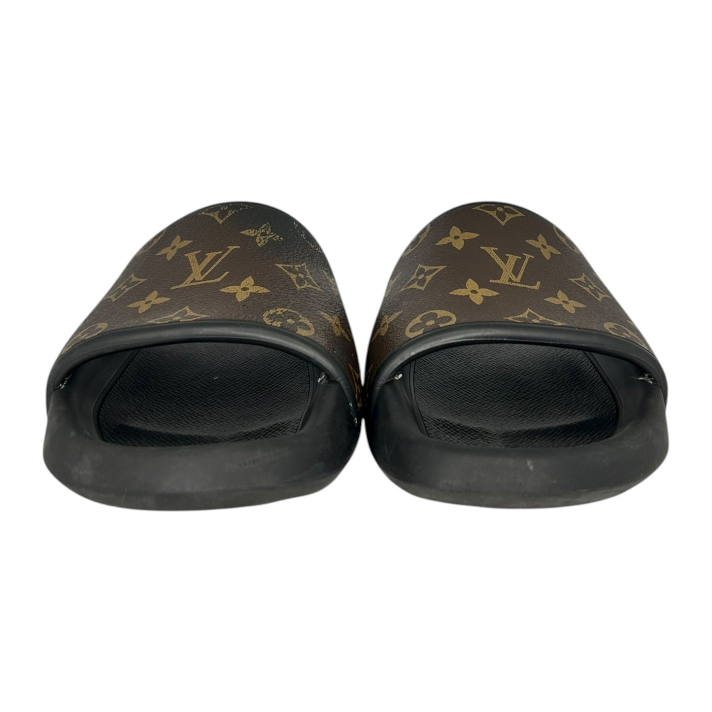 PREOWNED LOUIS VUITTON CLASSIC WATERFRONT MULE SLIDES