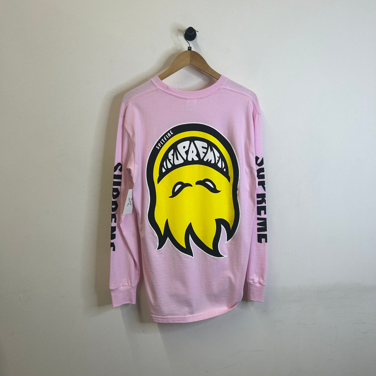 PC SUPREME SPITFIRE BIGHEAD LS TEE PINK YELLOW