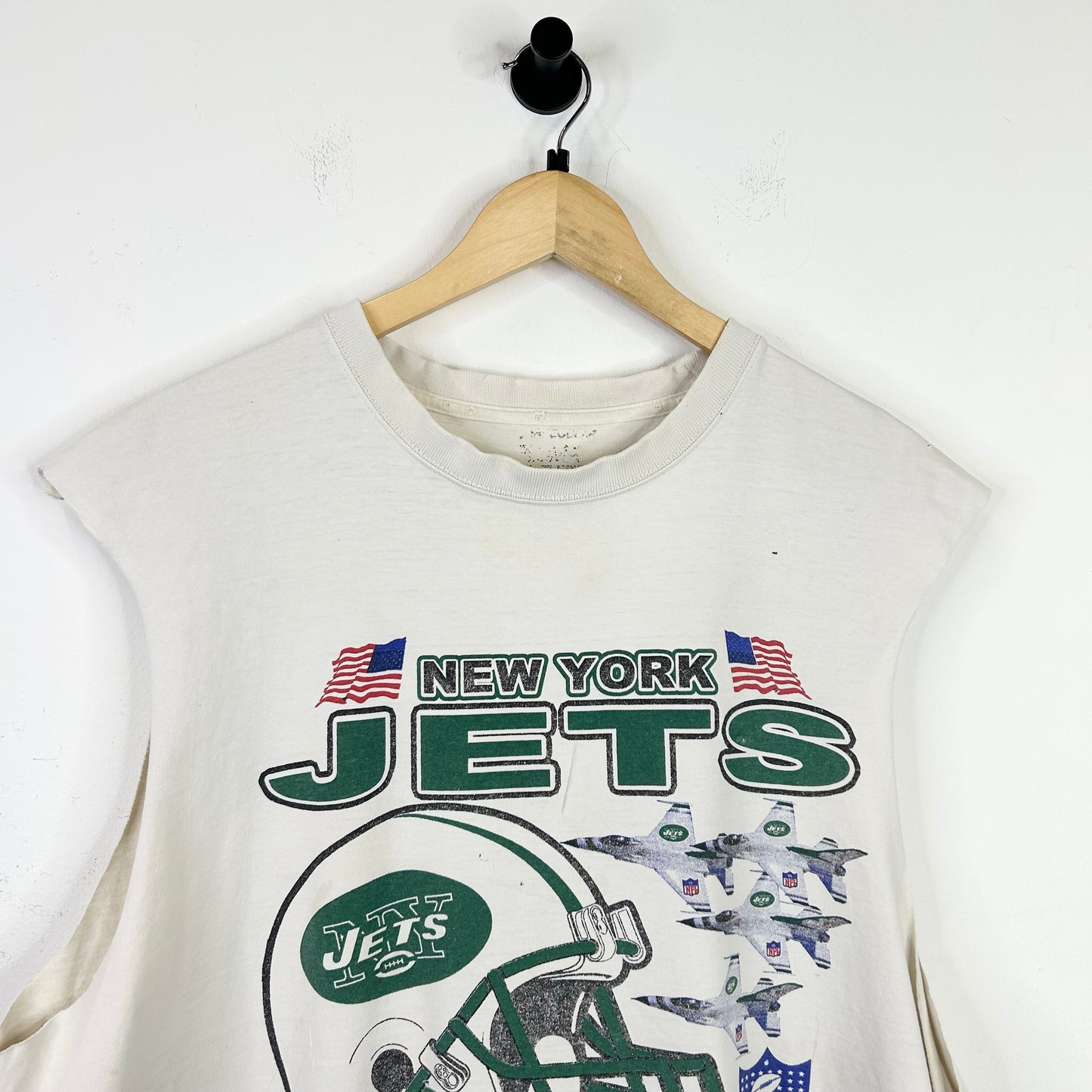 NEW YORK JETS PLAY OFF BOUND 2002 CUTOFF TEE