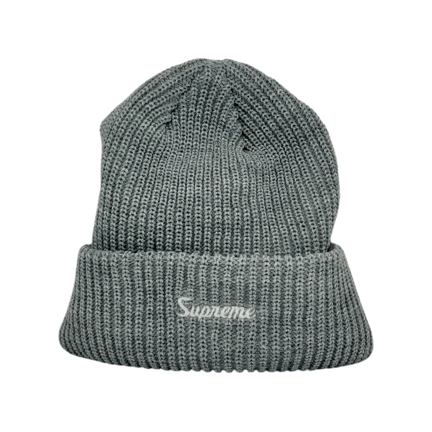 SUPREME GREY LOOSE GAUGE BEANIE