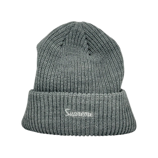 SUPREME GREY LOOSE GAUGE BEANIE
