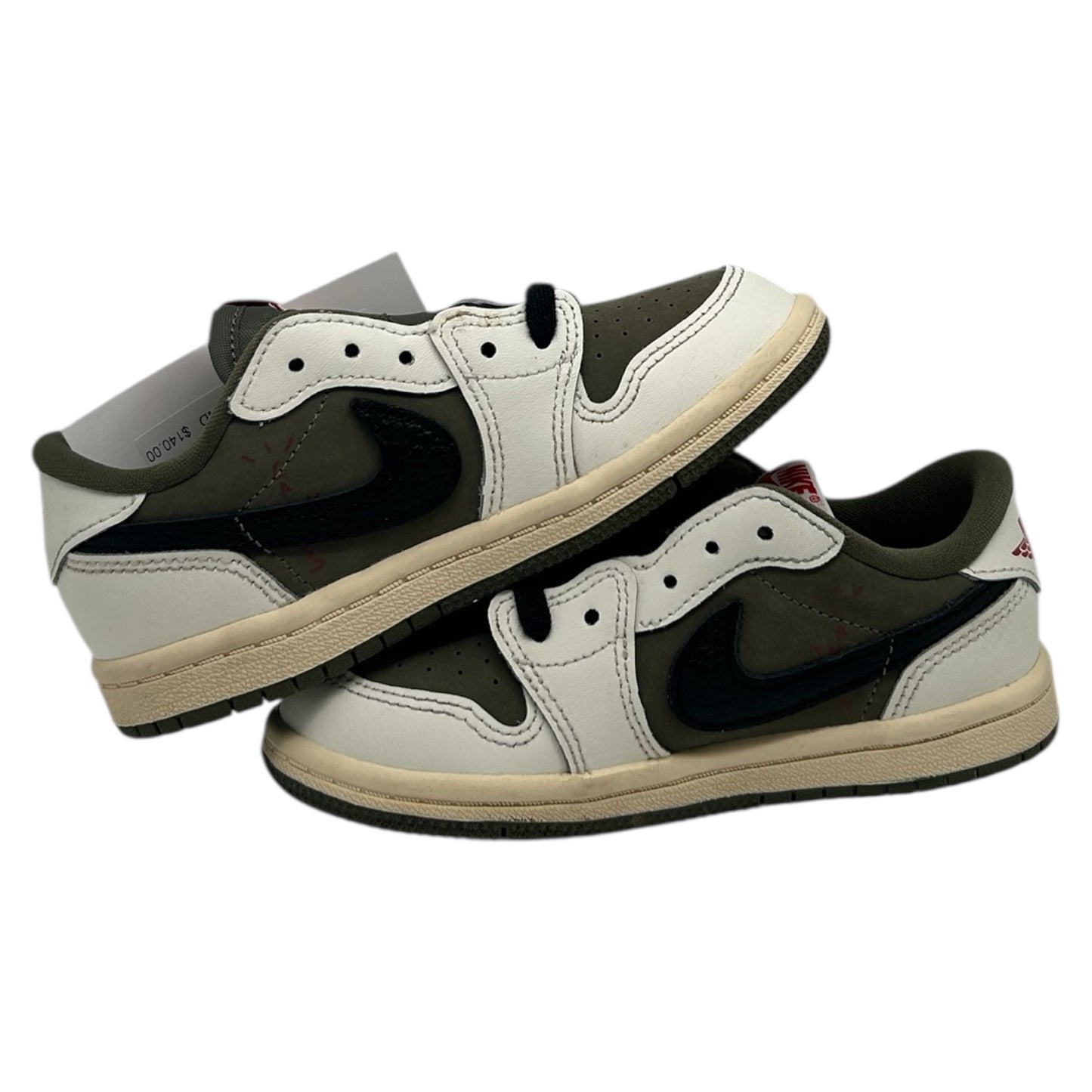 PREOWNED JORDAN 1 LOW TRAVIS SCOTT MEDIUM OLIVE