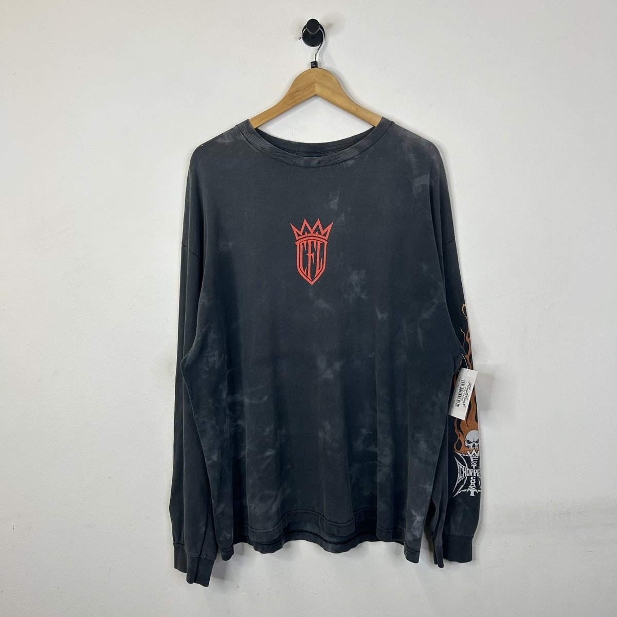 WEST COAST CHOPPERS FLAMING SKULL LONG SLEEVE