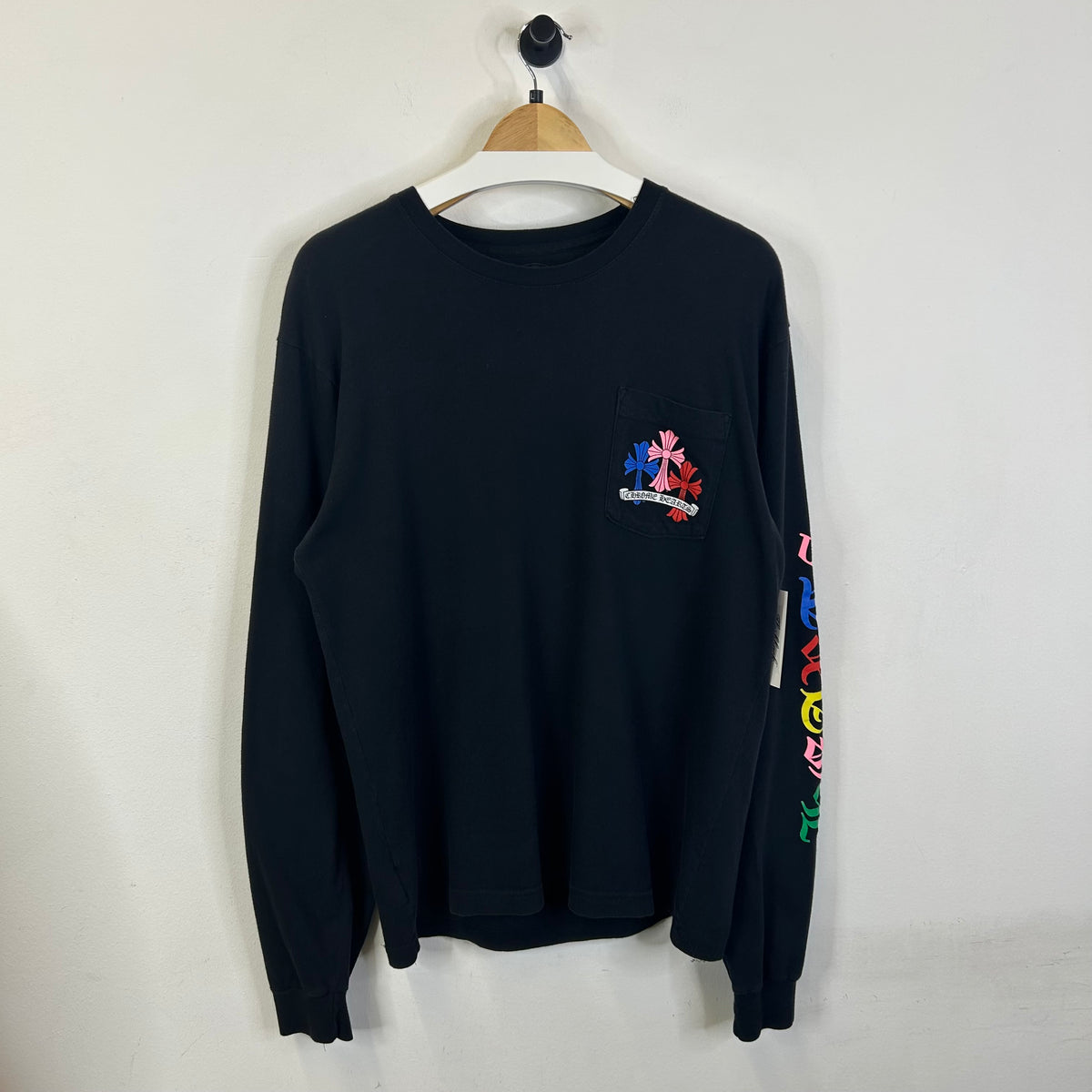 CHROME HEARTS MULTI COLOR CROSS LONG SLEEVE