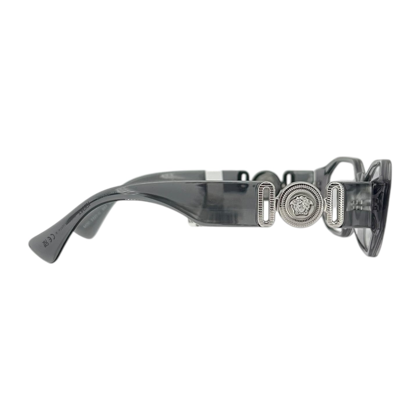 VERSACE MEDUSA SILVER BLACK CLEAR GLASSES