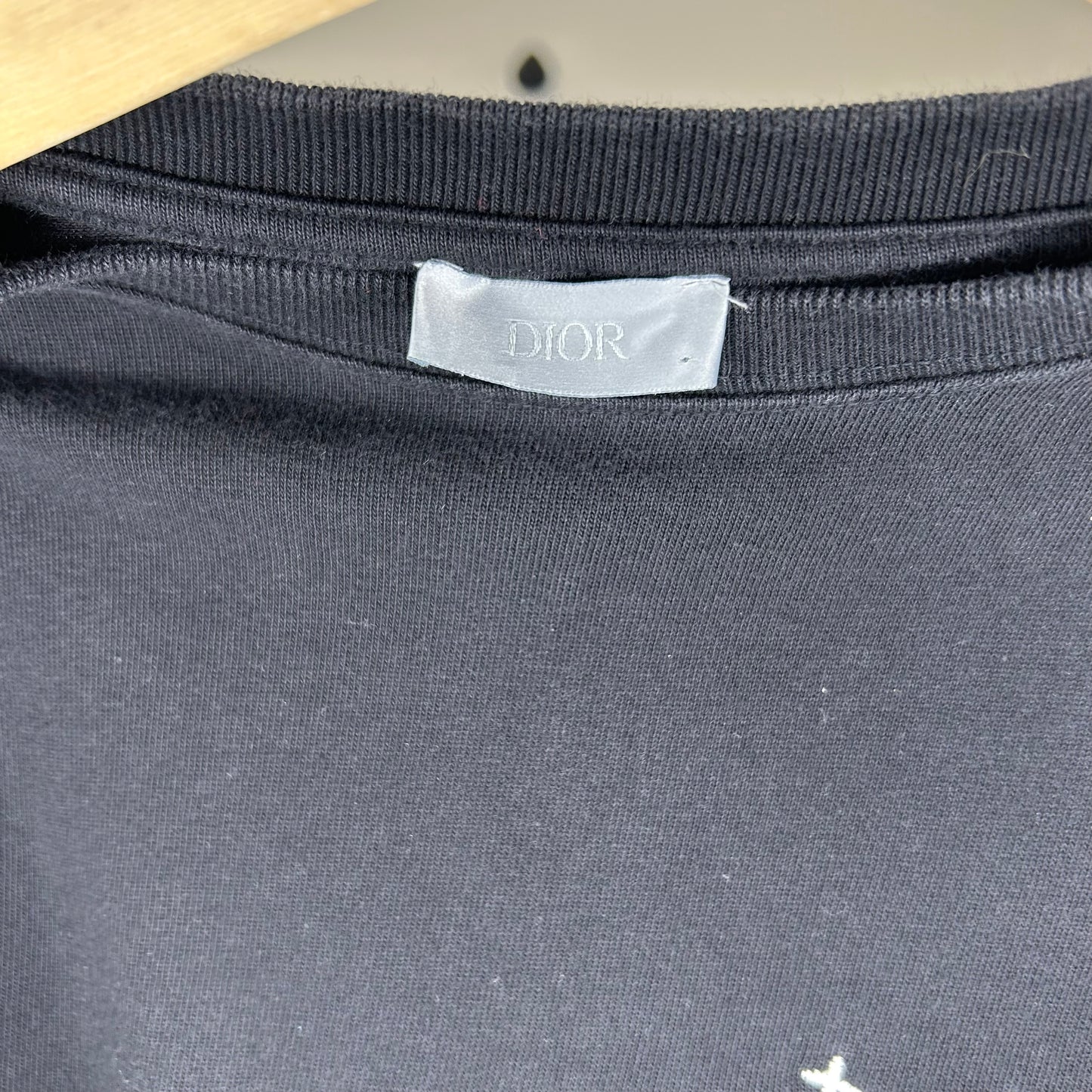 DIOR CHEST LOGO BLACK TEE