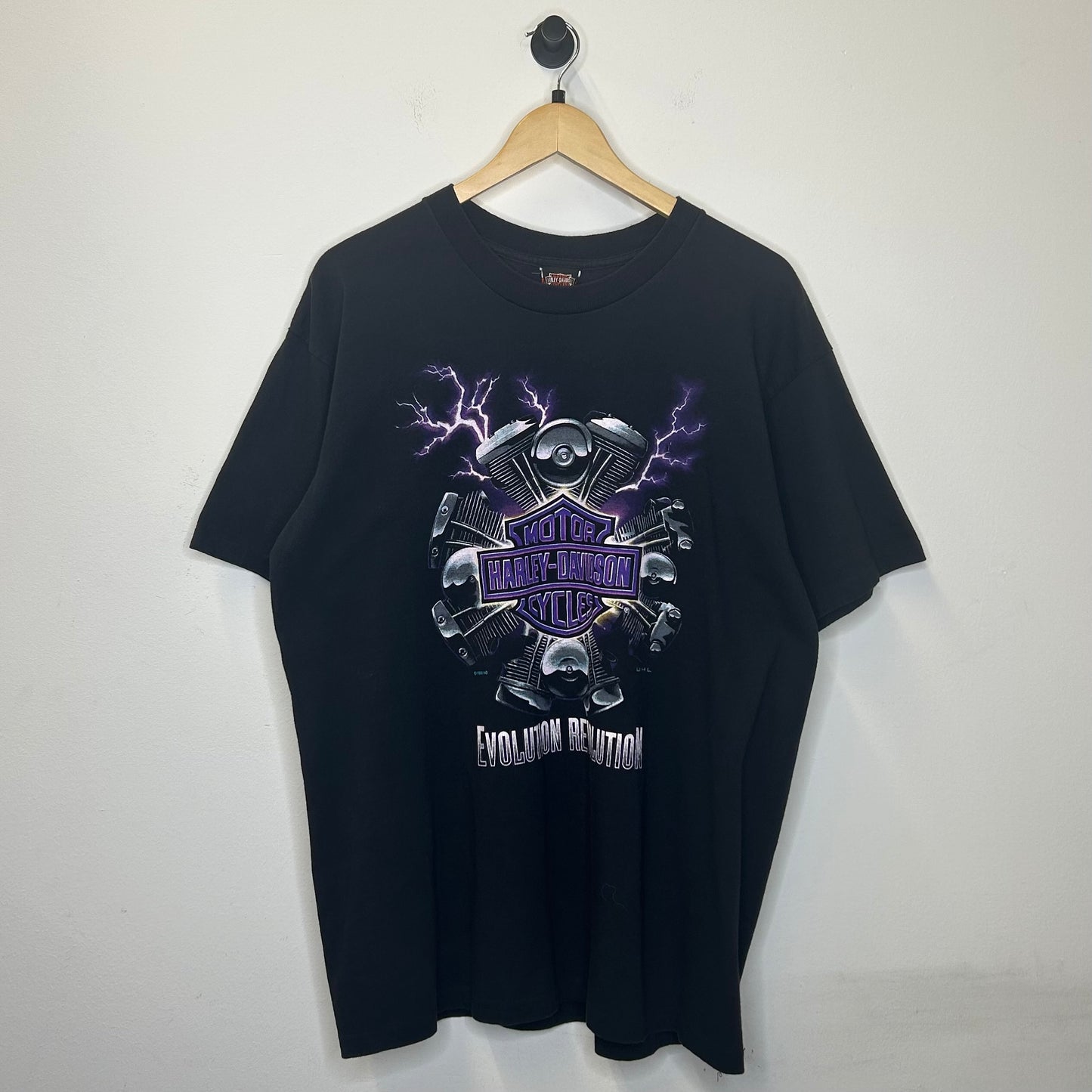 1995 HARLEY DAVIDSON EVOLOUTION REVOLUTION LIGHTNING TEE