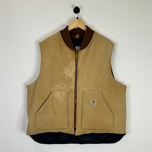 CARHARTT TAN AND BROWN VEST