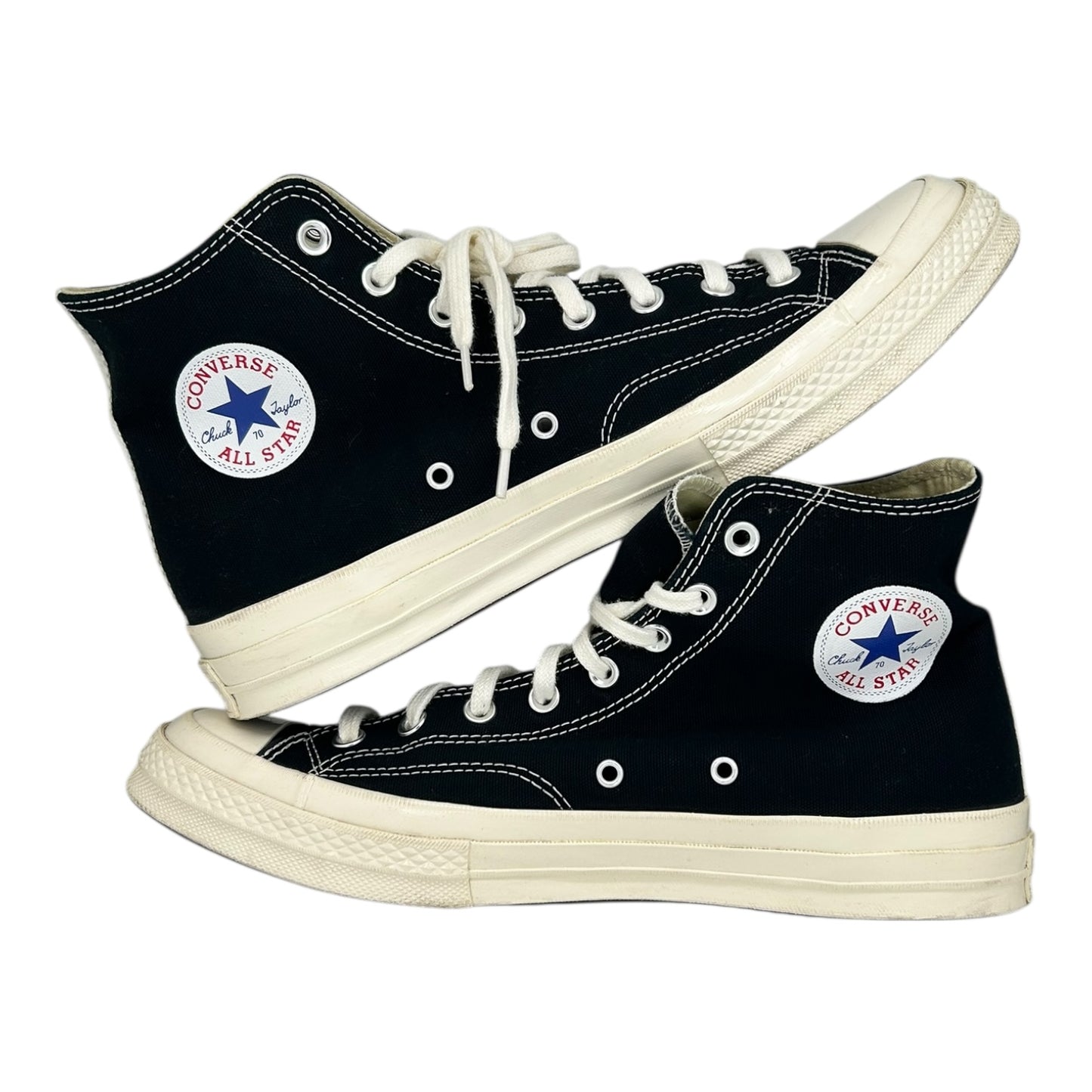 PREOWNED CONVERSE x CDG PLAY BLACK