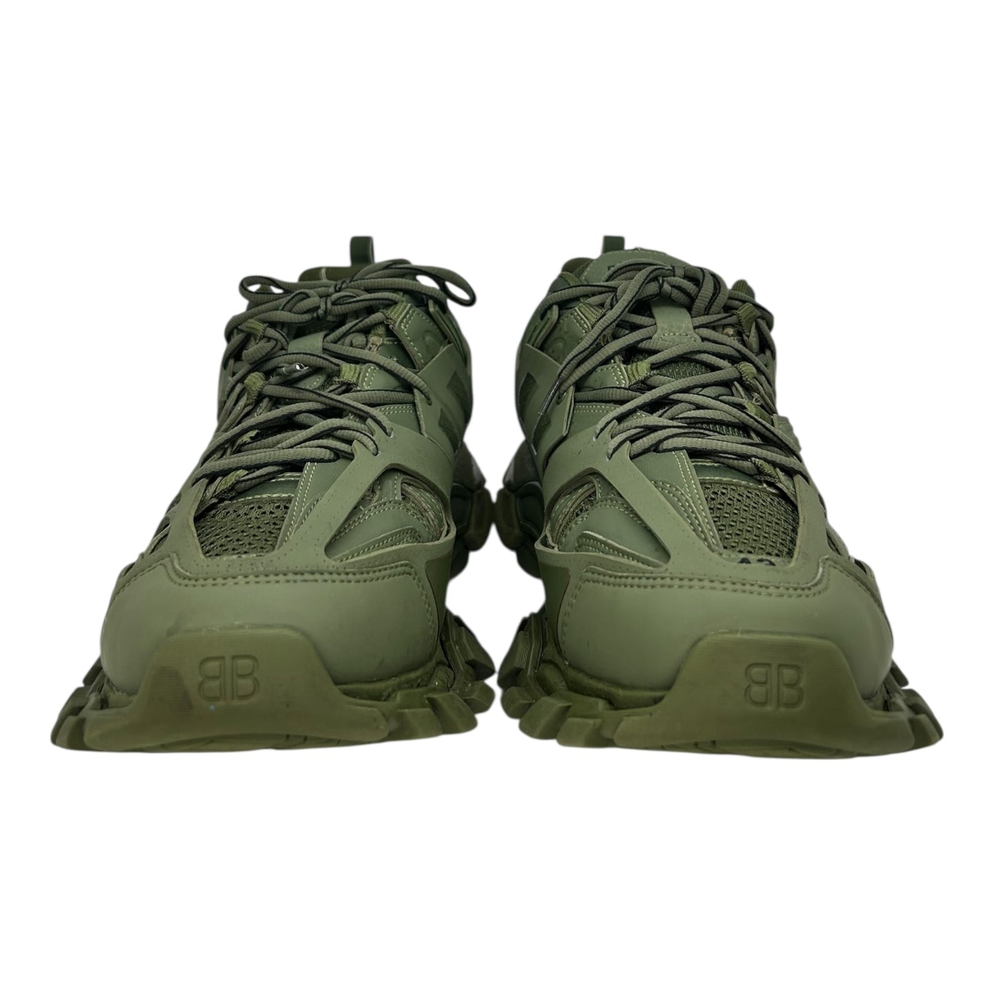 PREOWNED BALENCIAGA TRACK RUNNER OLIVE GREEN