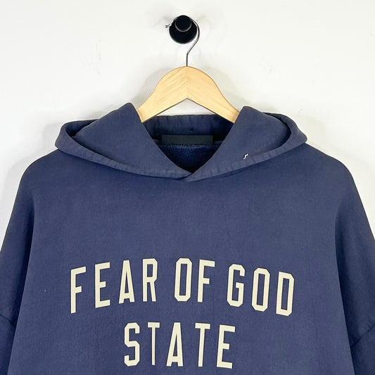 FEAR OF GOD ESSENTIALS STATE NAVY HOODIE