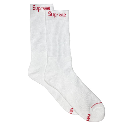SUPREME SOCKS WHITE