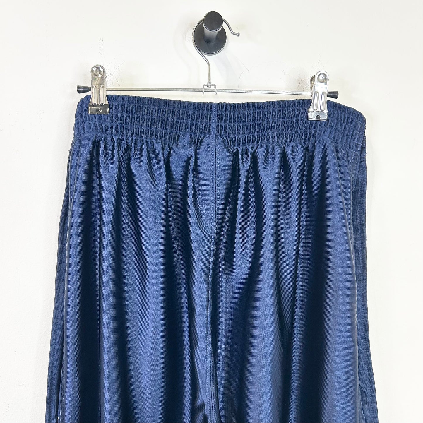 ADIDAS NAVY SIDE BUTTON TRACK PANTS